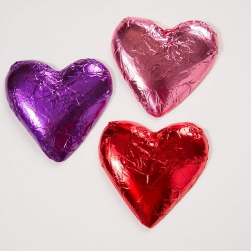 Foil Wraps Chocolate Hearts