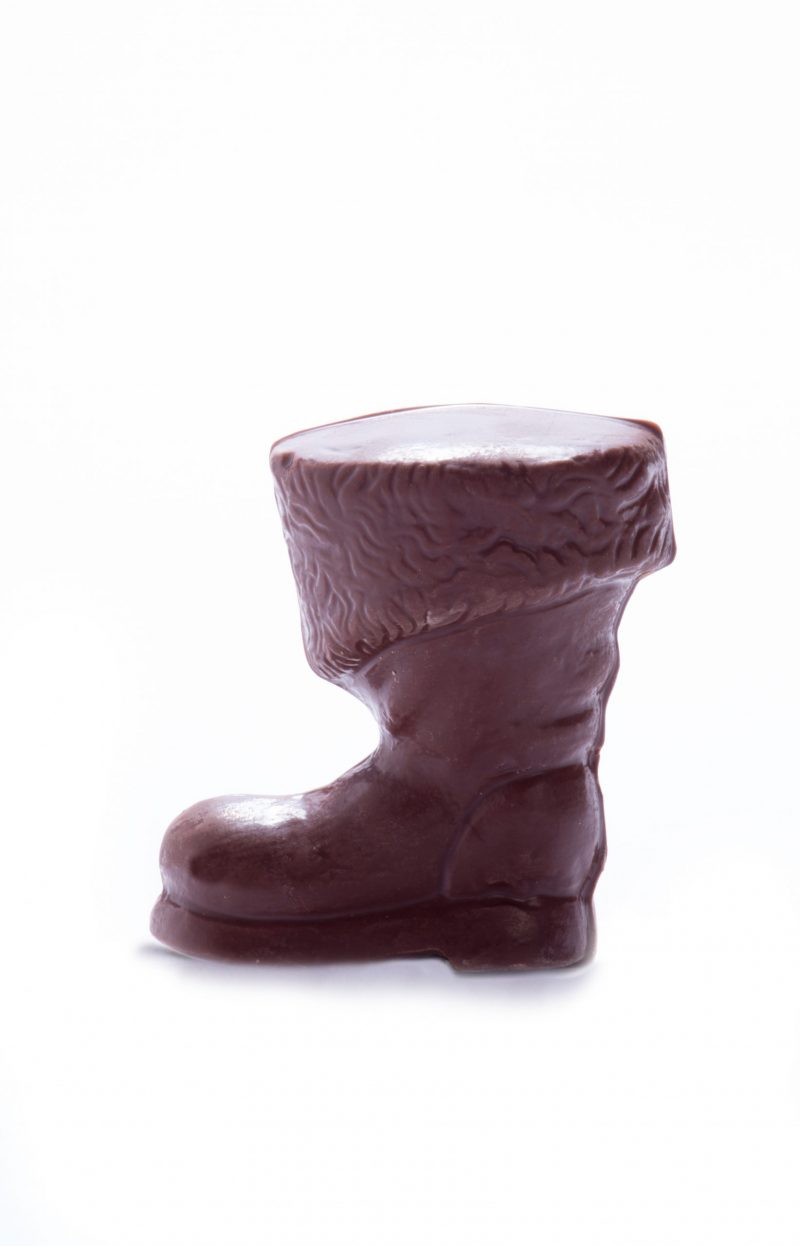 Solid Chocolate Santa Boot