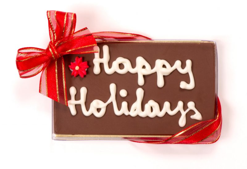 Holiday Personalized Chocolate Bar