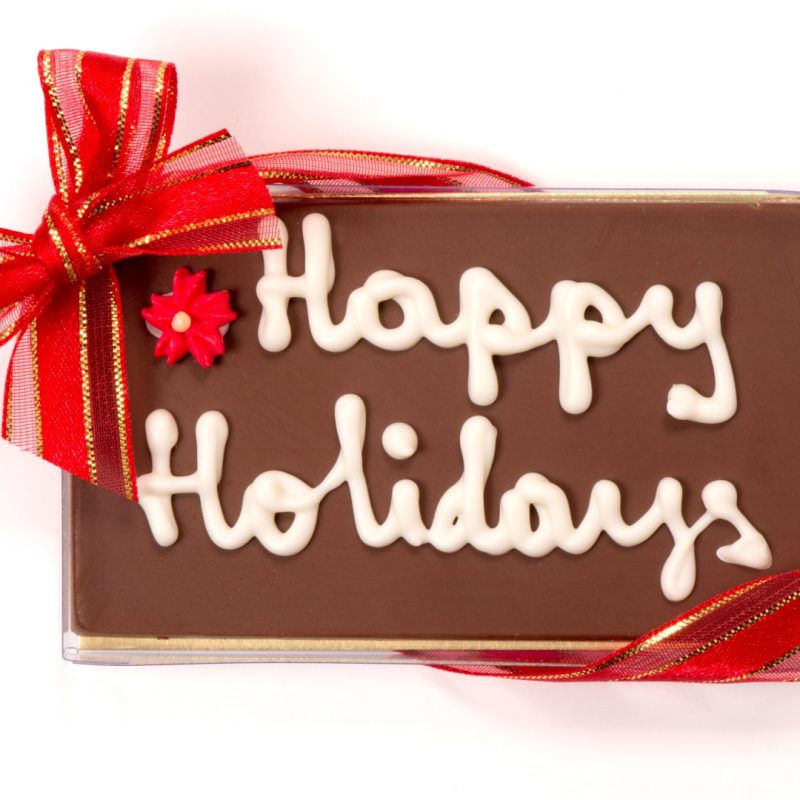 Holiday Personalized Chocolate Bar