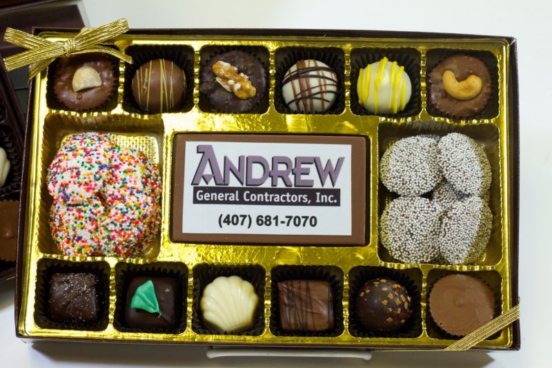 Chocolate Corporate Logo Boxes