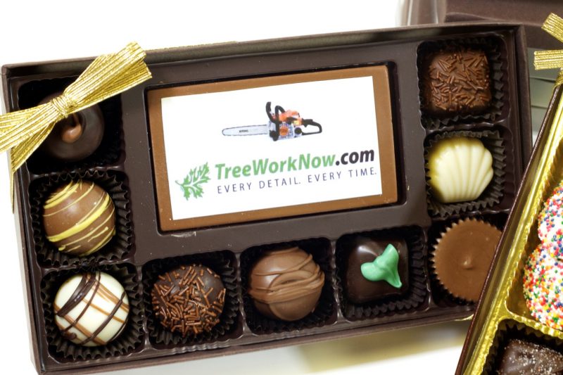 Chocolate Corporate Logo Boxes