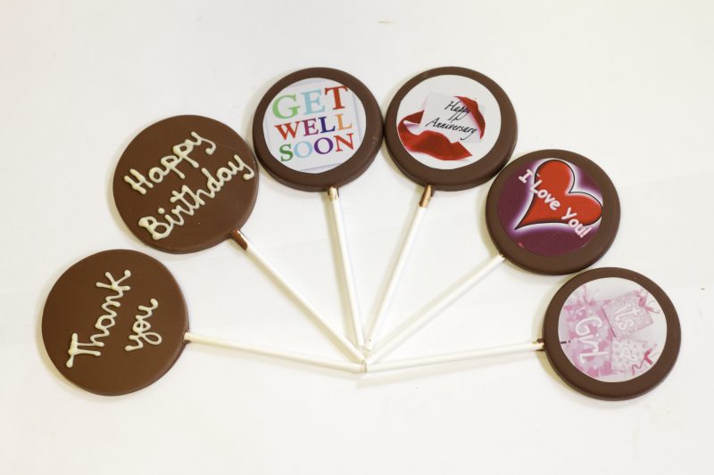 Personalized Chocolate Lollipop