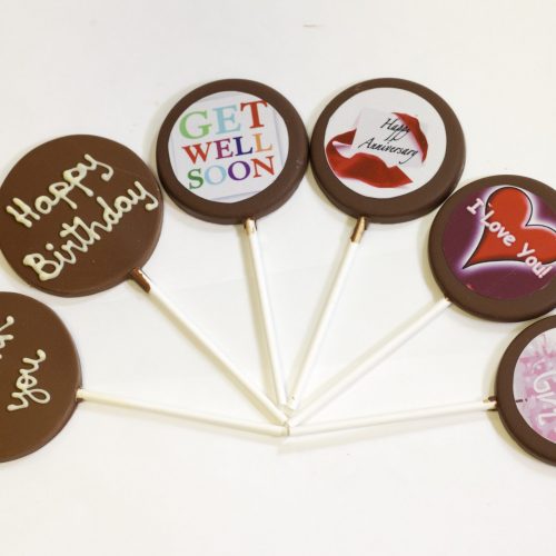 Personalized Chocolate Lollipop