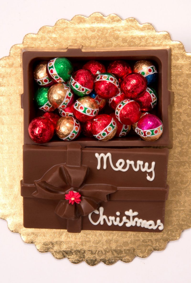 Chocolate Box with Ornaments