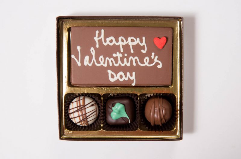 Valentine's Day Chocolate Message Gift Box Small